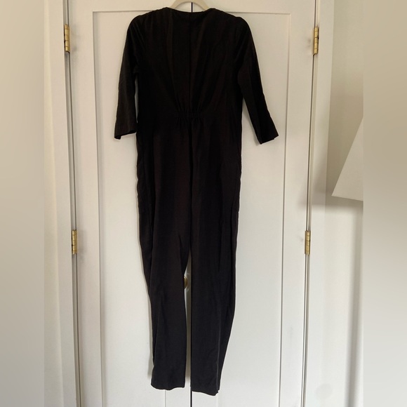 The Nines by Hatch Black Button-Front Jumpsuit - Picture 4 of 6